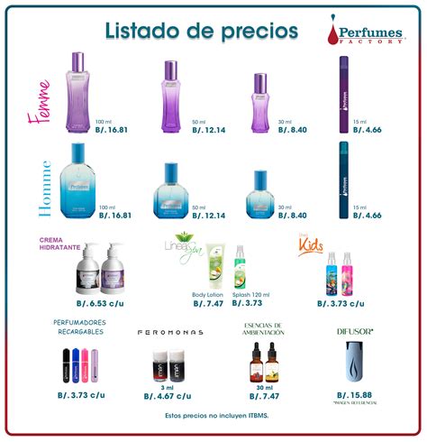 perfumes factory precios 2019